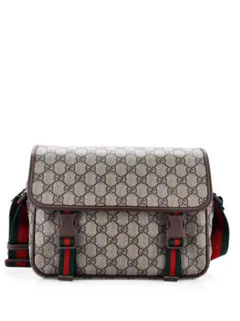 Gucci Pre-Owned Web Buckle Messenger Bag GG Coated Canvas Small crossbody bag Brown VEIPWTZD2EABPIH4