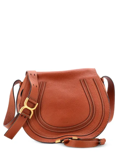 Chloé Pre-Owned Marcie Leather Medium crossbody bag Brown L5LSDEF1NGOVIQ1M