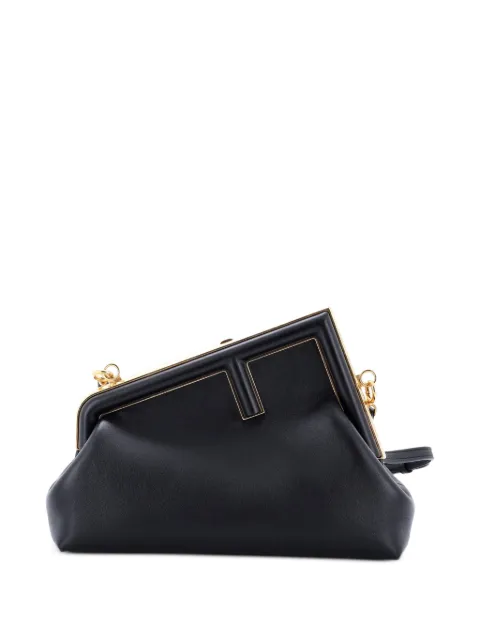 Fendi Pre-Owned First Bag Leather Small clutch bag Black IFWDW964HKL21U6W