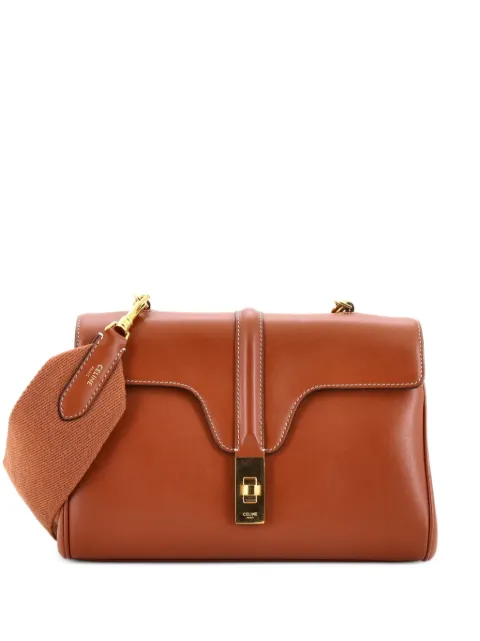 Celine Pre-Owned Soft 16 Bag Smooth Calfskin Teen shoulder bag Brown HILPJYVA527WMGRD