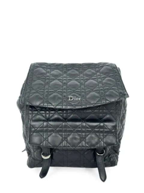 Christian Dior Pre-Owned Stardust Cannage quilted backpack Black RFCPUGBBA768985W