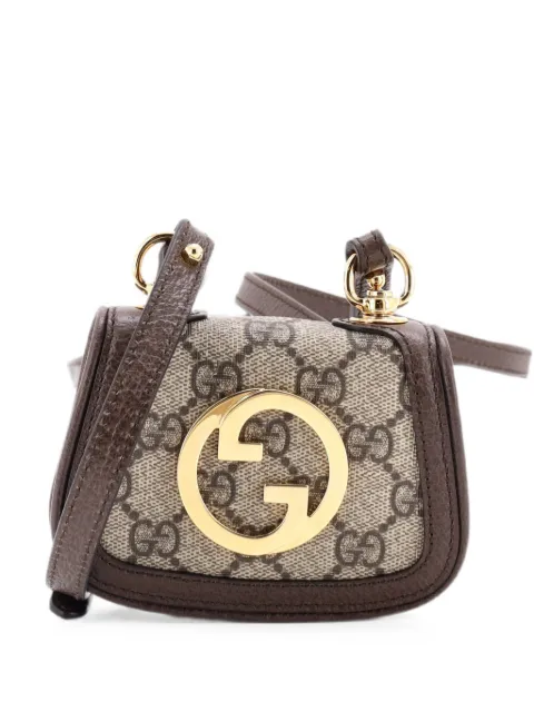 Gucci Pre-Owned Blondie NM Card Case Wallet with Strap GG Coated Canvas crossbody bag Brown H8ESDIG2KVNWRGC6