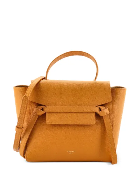 Celine Pre-Owned Belt Bag Textured Leather Nano shoulder bag Yellow GVOK6GQ8CU5831MS