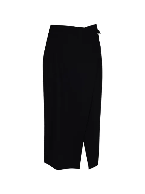 St. Agni tailored wrap midi skirt Black S2626024BLK