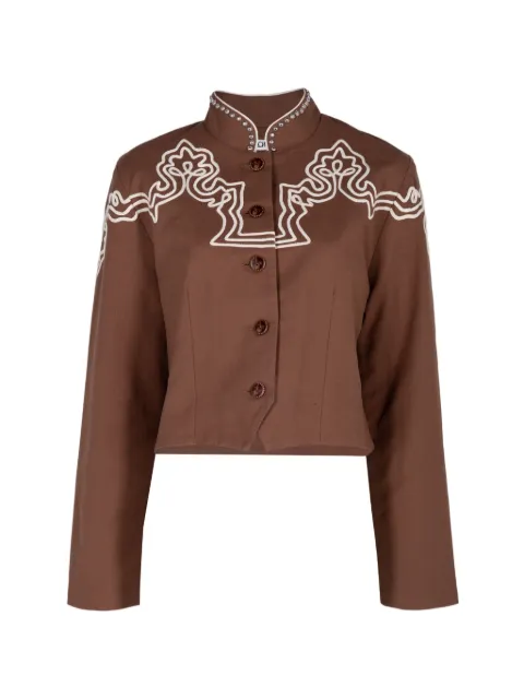 Alix of Bohemia Clarke Clove Spur jacket Brown PF26CLA170J
