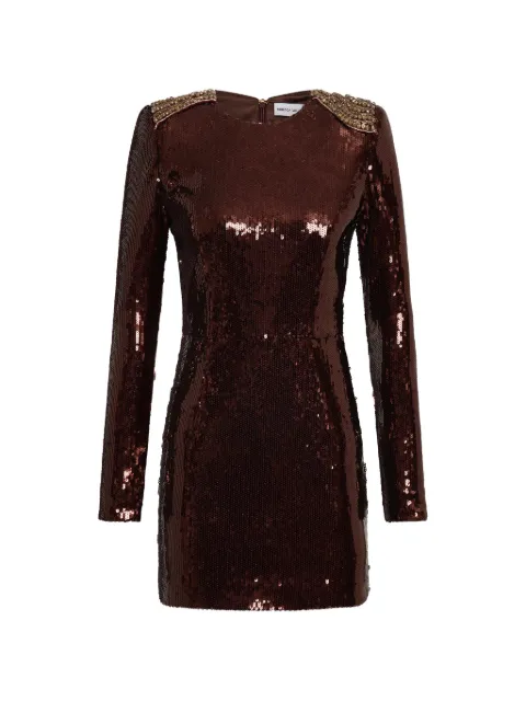 Rebecca Vallance Glimmer mini dress Brown 26031781