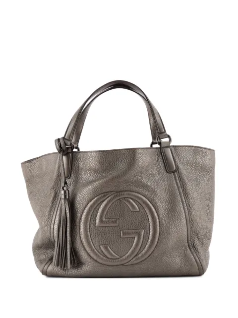 Gucci Pre-Owned Soho Leather Medium shoulder bag Grey CBCCFLWRL79UTK6G