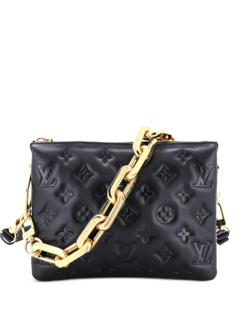 Louis Vuitton Pre-Owned Coussin Bag Monogram Embossed Lambskin BB crossbody bag Black C7BXSL87MGEMGX1V