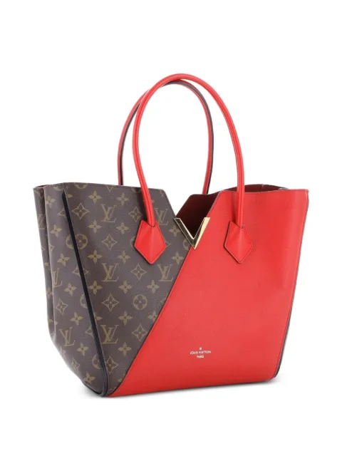 Louis Vuitton Pre-Owned Kimono Handbag Monogram Canvas and Leather MM tote bag Red 4RXYNHPFDLPN6P3A