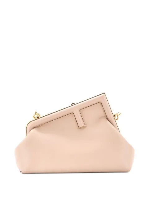 Fendi Pre-Owned First Bag Leather Small clutch bag Neutrals 57ZPVIHSPY46R0JZ
