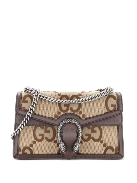 Gucci Pre-Owned Dionysus Bag Jumbo GG Canvas Small shoulder bag Brown 47WSSD1OXTCWIBVL