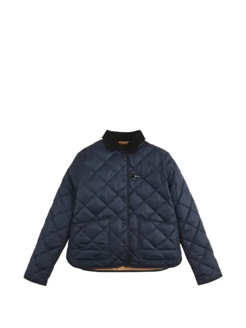 Fay quilted lobster-claw-fastening jacket Blue NAW22534100YNW