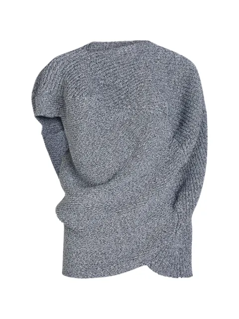 Issey Miyake Found Stone asymmetric top Grey IM68KN289