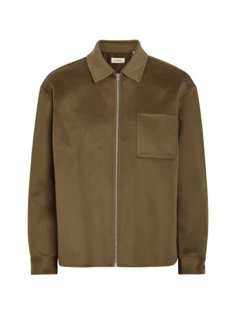 FRAME patch-pocket shirt jacket Brown MF26WJA011