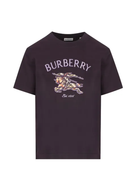 Burberry knight check cotton T-shirt Purple 8132678