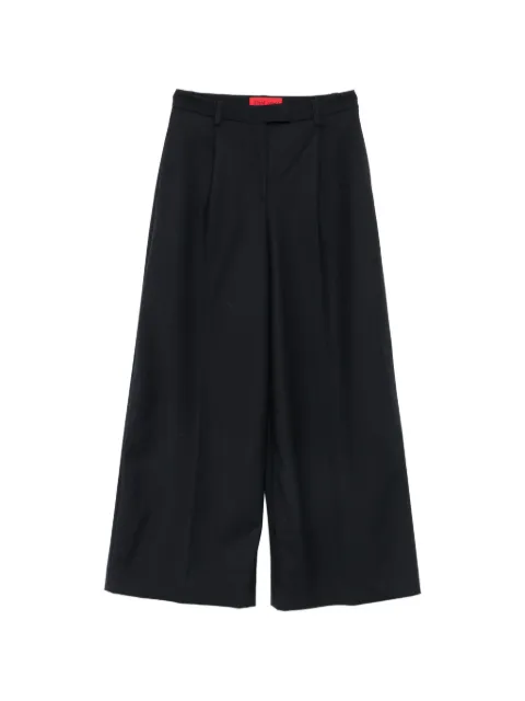 THELATEST pleated wide-leg trousers Blue TLWE3118W0206ABTP