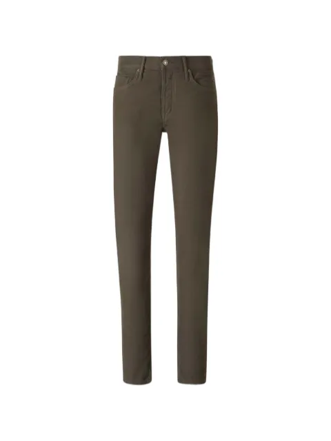 TOM FORD logo-patch jeans Green DPS001DMC083