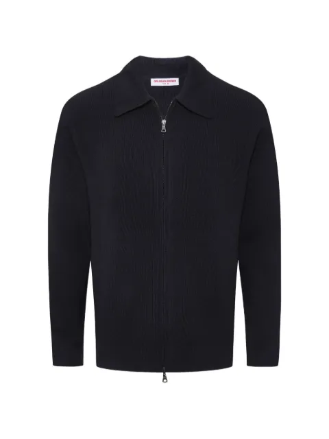 Orlebar Brown Shelby zip-up cardigan Blue 282619
