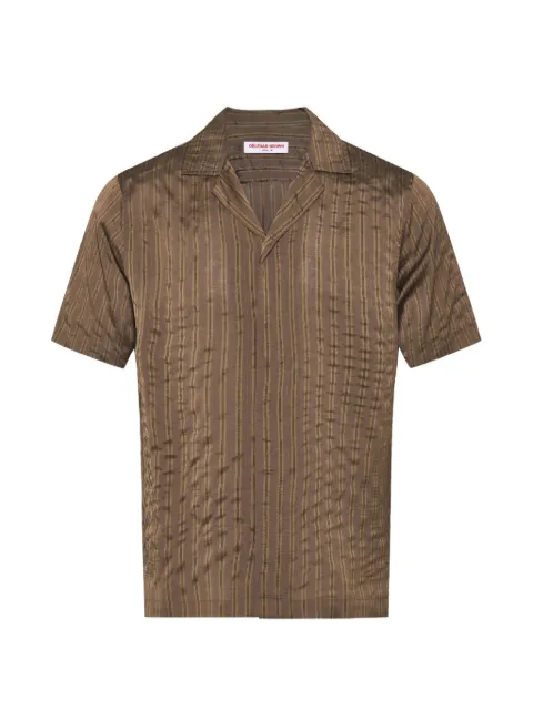 Orlebar Brown Maitan Villa stripe shirt Brown 282652