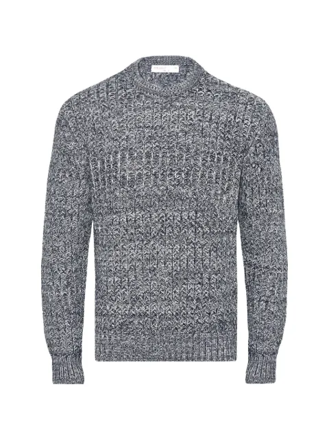 Orlebar Brown Gideon crochet-knit sweater Blue 282627