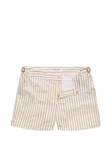 Orlebar Brown Setter seersucker striped swim shorts Neutrals 282742