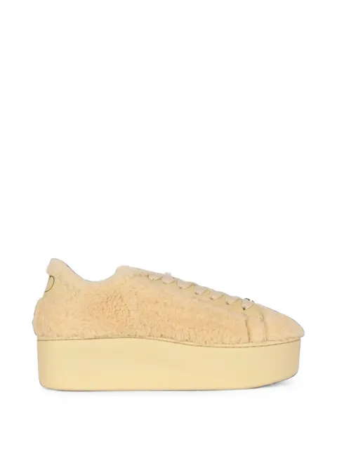 Valentino Garavani shearling platform sneakers Neutrals 9W2S0PA8XXDCHR