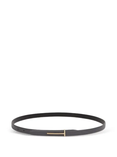 TOM FORD T-logo leather belt Black WB333LGO033P