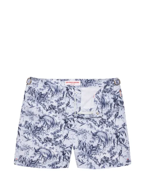 Orlebar Brown Bulldog Zephra-print swim shorts Blue 282603