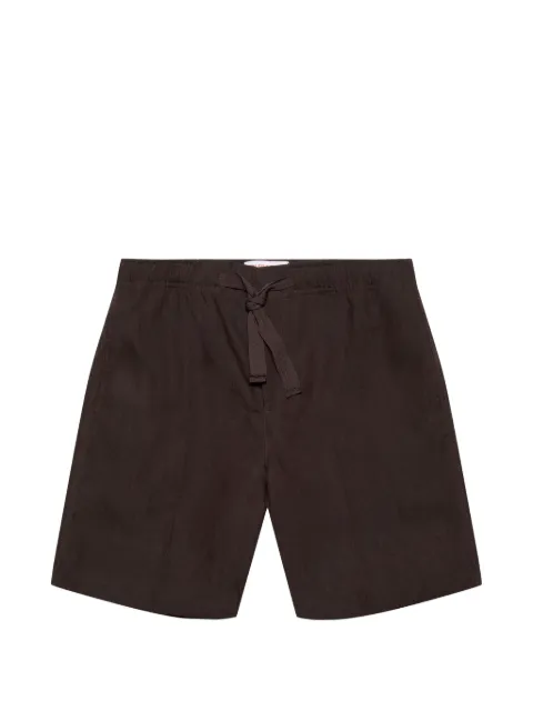 Orlebar Brown Alex drawstring linen deck shorts Brown 282699
