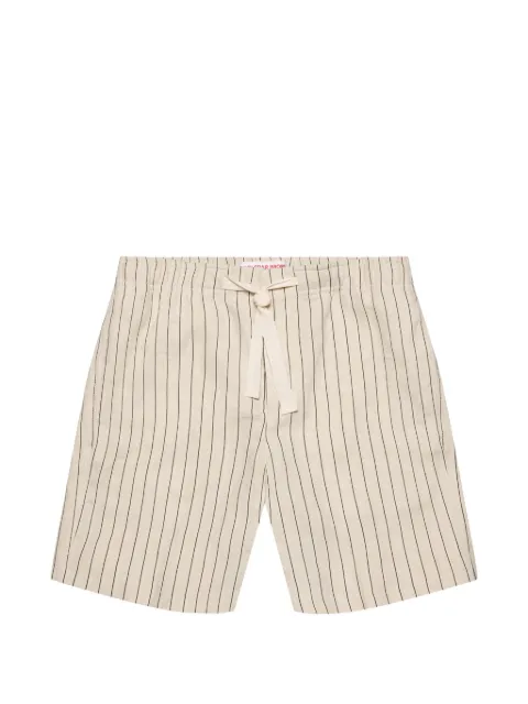 Orlebar Brown Alex fine-stripe deck shorts Neutrals 282698