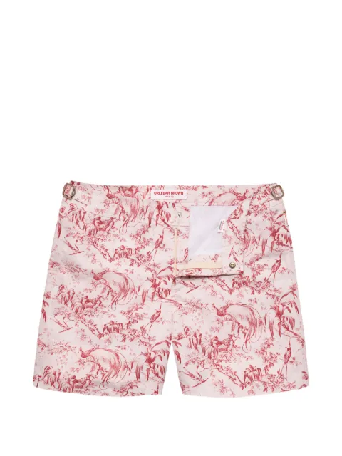 Orlebar Brown Bulldog Zephra graphic-print swim shorts Pink 282604