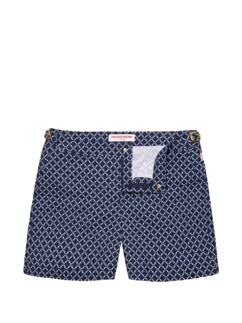 Orlebar Brown Bulldog Tessoro jacquard swim shorts Blue 282572