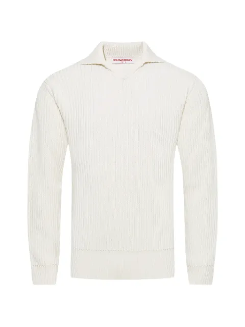 Orlebar Brown Callahan ribbed sweater White 282626