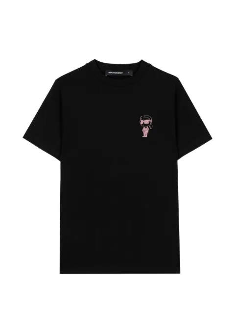 Karl Lagerfeld Ikonik-patch T-shirt Black 755048563235