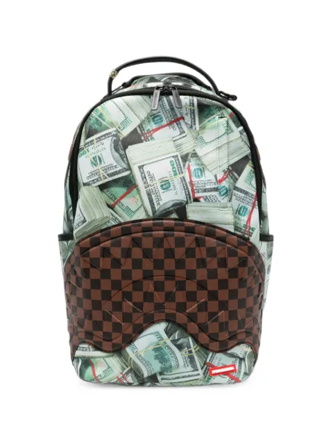 Sprayground graphic-print Shark Mouth backpack Green 910B8793NSZ