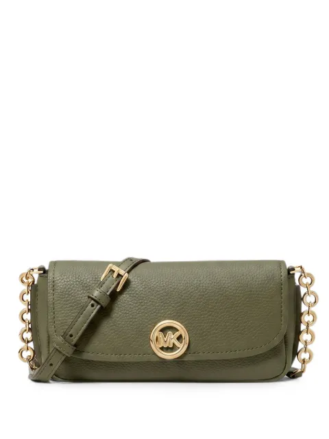 Michael Michael Kors Nolita chain-link leather crossbody bag Green 32S6GY5C5L