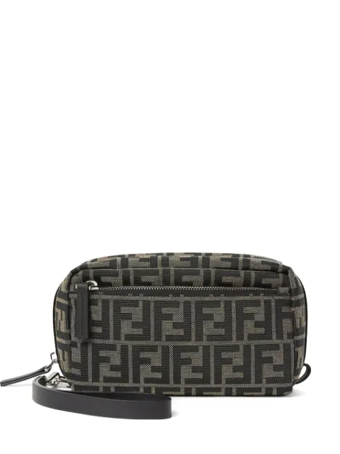 FENDI double-zip toiletry case small Brown 8N0216B16F