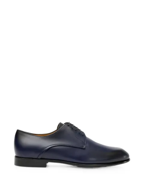 Ferragamo Fosco leather derby shoes Blue 768815