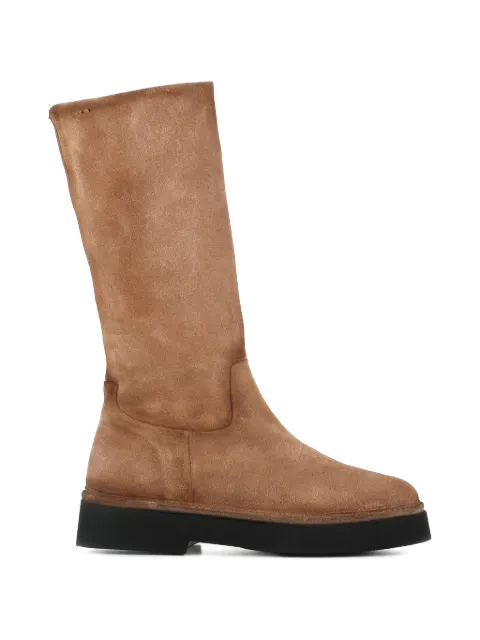 Alexander Hotto suede side-zip boots Brown 70641CANGURO