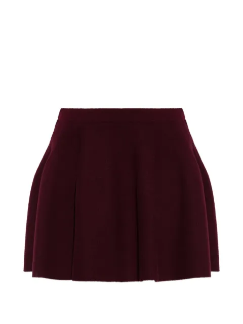 Lisa Yang pleated cashmere mini skirt Red 20264440
