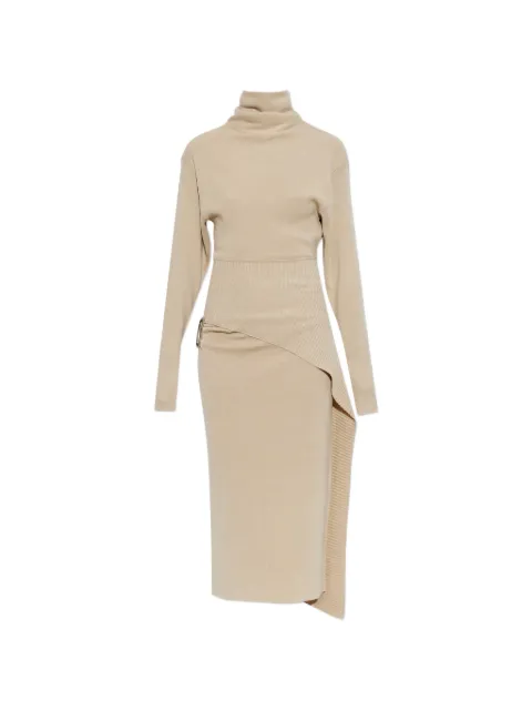 Lanvin wool and cashmere midi dress Neutrals RWDR0040K065H25
