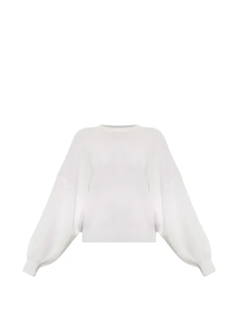 Lisa Yang Veira balloon-sleeve sweater White 20260550