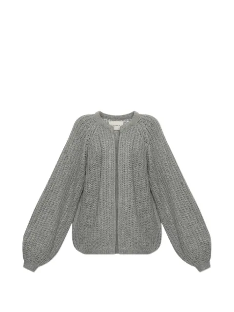 Lisa Yang Thena chunky-knit cardigan Grey 20264880