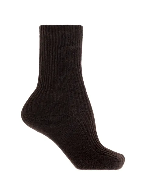 Lisa Yang Zera ribbed socks Brown 40251000