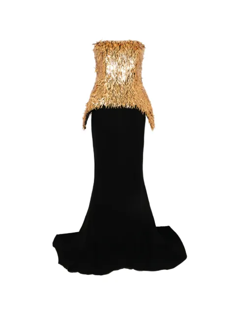 JEAN-LOUIS SABAJI black maxi skirt set Black 600174