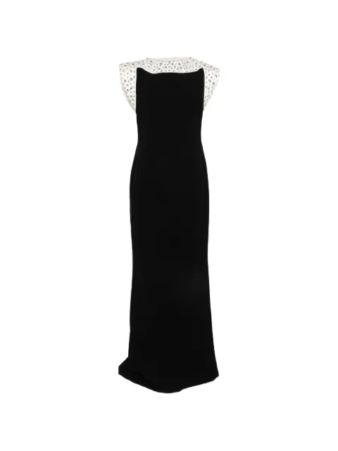 JEAN-LOUIS SABAJI crystal-embellished maxi dress Black 600175
