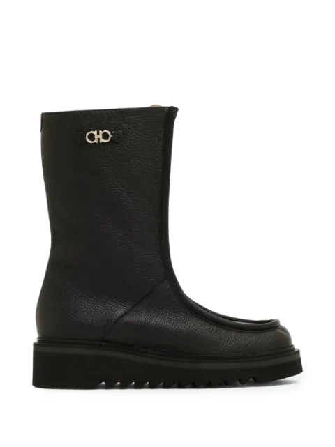 Ferragamo Eurialo logo-plaque boots Black 756800