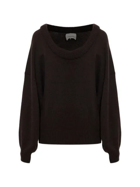 Lisa Yang Doria off-shoulder sweater Brown 20264260