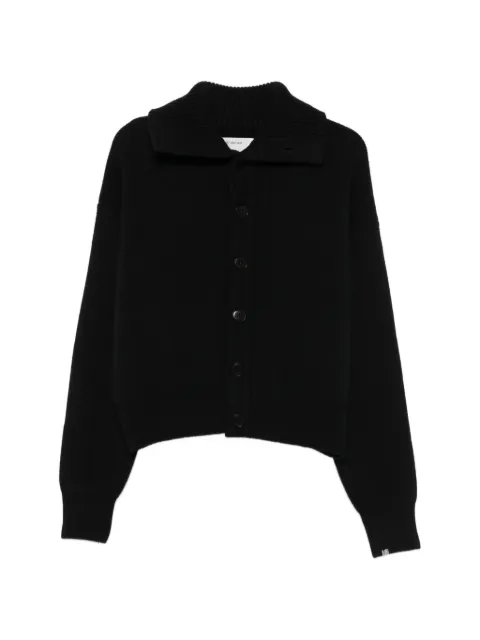 extreme cashmere Clement button-up cardigan Black NO377
