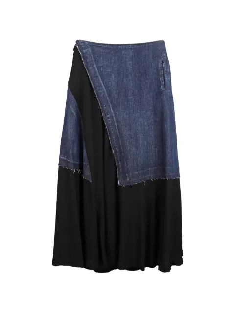 Yohji Yamamoto Pre-Owned Y's hybrid skirt Black HOLAYY118